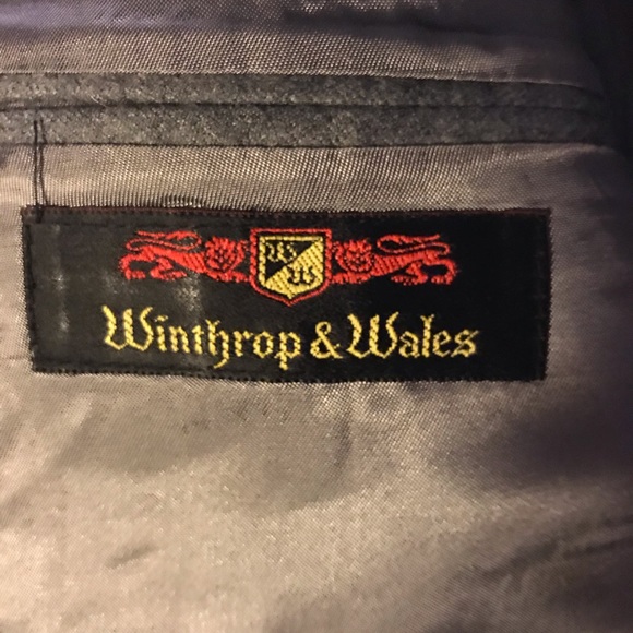 M Winthrop and Wales Dark Grey Blazer - Picture 2 of 5